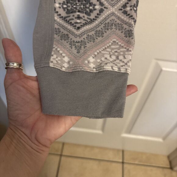 Victoria Secret Fair Isle Thermal Waffle Cozy Legging Lounge Pajama Pant, size L - Picture 4 of 8